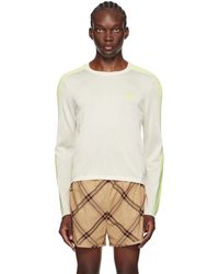 Wales Bonner - オフホワイト ニット 長袖tシャツ - Lyst