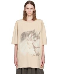 MM6 by Maison Margiela - Horse Portrait T-Shirt - Lyst