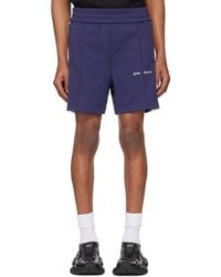 Palm Angels - ネイビー Classic Logo トラック ショートパンツ - Lyst