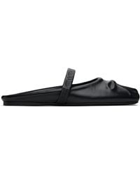 Marni - Nappa Leather Little Bow Sabot Slippers - Lyst