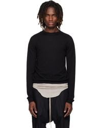 Rick Owens - Temple Rasato Knit Cropped Biker Sweater - Lyst