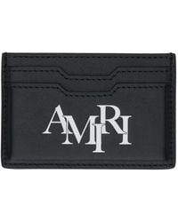 Amiri - Porte-cartes noir à logos - Lyst