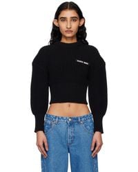 Marine Serre - Half Cardigan Knit Sailor Sweater - Lyst