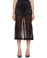 Frankie Shop - Peri Sheer Midi Skirt - Lyst