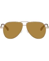 Off-White c/o Virgil Abloh - Gold Ruston Sunglasses - Lyst