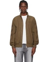 Off-White c/o Virgil Abloh - Khaki Diagonal Cotton Track Jacket - Lyst