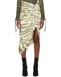 Balmain - Zebra Print Midi Skirt - Lyst