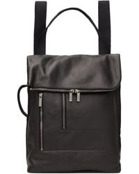 Rick Owens - Black Leather Cargo Backpack - Lyst