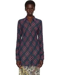 Dries Van Noten - Fitted Lurex Shirt - Lyst