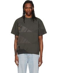 Sacai - Khaki A.P.C. Edition Quilts T-Shirt - Lyst