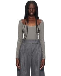 Paris Georgia Basics - Underwire Bodysuit - Lyst