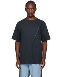 Y. Project - T-shirt noir à couture pincée et à logo - ever - Lyst