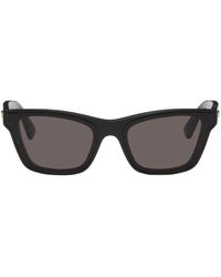 Bottega Veneta - Black Cat-eye Sunglasses - Lyst