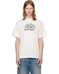 Palm Angels - Off- 'Pa' Pool Regular T-Shirt - Lyst