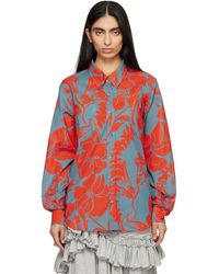 Dries Van Noten - Voile Floral Print Shirt - Lyst