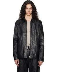 Rick Owens - Temple Brad Leather Jacket - Lyst