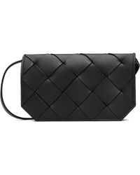 Bottega Veneta - Pochette Pour Téléphone Diago Noire - Lyst