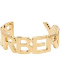Burberry Logo Cuff Bracelet - Metallic