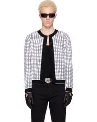 Ernest W. Baker - Check Boucle Cardigan - Lyst