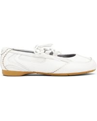 DIESEL - D-Mile Lace-Up Ballerina Flats - Lyst