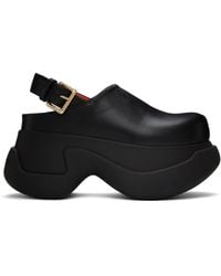 Marni - Black Sabot Buckle Chunky Loafers - Lyst