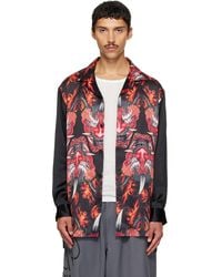 Y-3 - Satin Graphic 'Beast' Shirt - Lyst