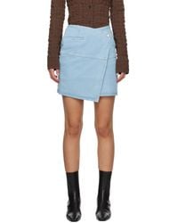 Nanushka - Blue Casna Denim Miniskirt - Lyst