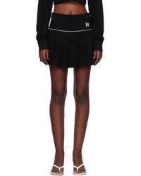 Palm Angels - Monogram Pleated Miniskirt - Lyst