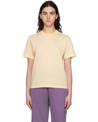 Carhartt - Yellow & White Coleen T-shirt - Lyst