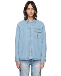 Tommy Hilfiger - Indigo Embroidered Denim Shirt - Lyst