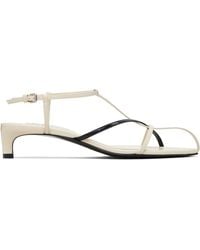 Jil Sander - Off- Cage Low Heeled Sandals - Lyst