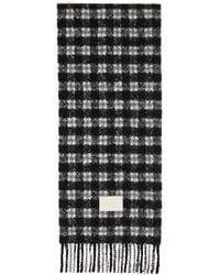 Acne Studios - Checked Logo Scarf - Lyst