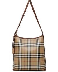 Burberry - Small Check Shoulder Bag - Lyst