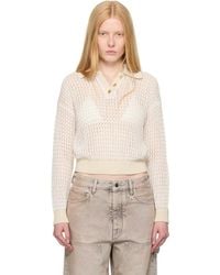 Amiri - Open Back Crochet Polo - Lyst