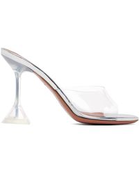 AMINA MUADDI - Lupita Glass Slipper Heeled Sandals - Lyst