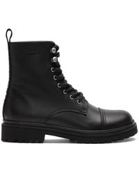 Versace Jeans Black Combat Boots