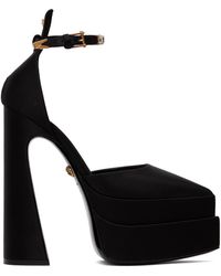 Versace - Black Aevitas Pointy Platform Heels - Lyst
