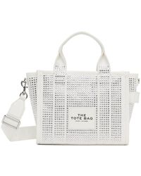 Marc Jacobs - White 'the Crystal Canvas Small' Tote - Lyst