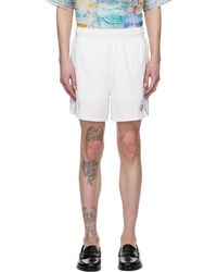 CASABLANCA - Short Coupe-Vent Blanc À Imprimé - Lyst