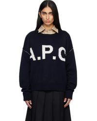 A.P.C. - Logo 'A.P.C' Sweater - Lyst