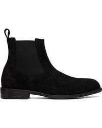 BOSS - Suede Elasticated Panels Chelsea Boots - Lyst