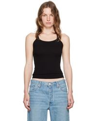 RE/DONE - Hanes Edition Ribbed Tank Top - Lyst