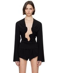 Christopher Esber - Salacia Ruched Long Sleeve Top - Lyst