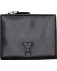 Ami Paris - Cowhide Leather 'Voulez-Vous' Folded Wallet - Lyst