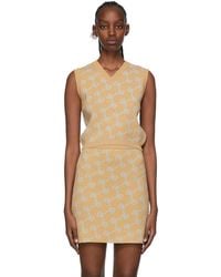 ROKH - Beige Viscose Vest - Lyst