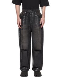 we11done - Foil Coated Jeans - Lyst