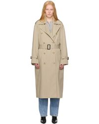 TOTEME - Khaki Crisp Summer Trench Coat - Lyst
