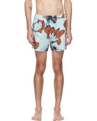 Paul Smith - 'Shadow Floral' Swim Shorts - Lyst