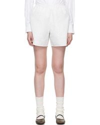 RECTO. - Off- Nep Stripe Shorts - Lyst