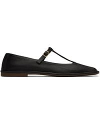 The Row - Square T-Strap Ballerina Flats - Lyst